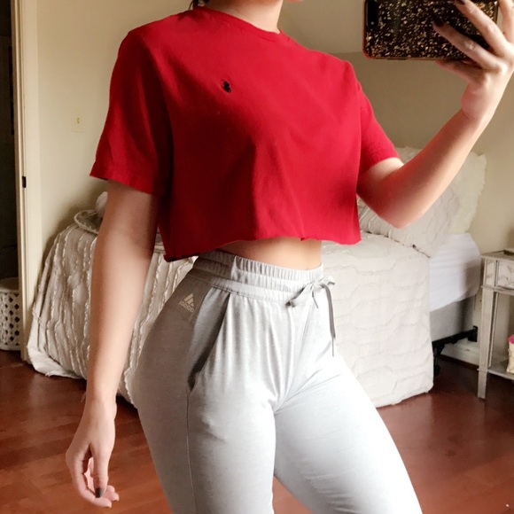cropped ralph lauren shirt
